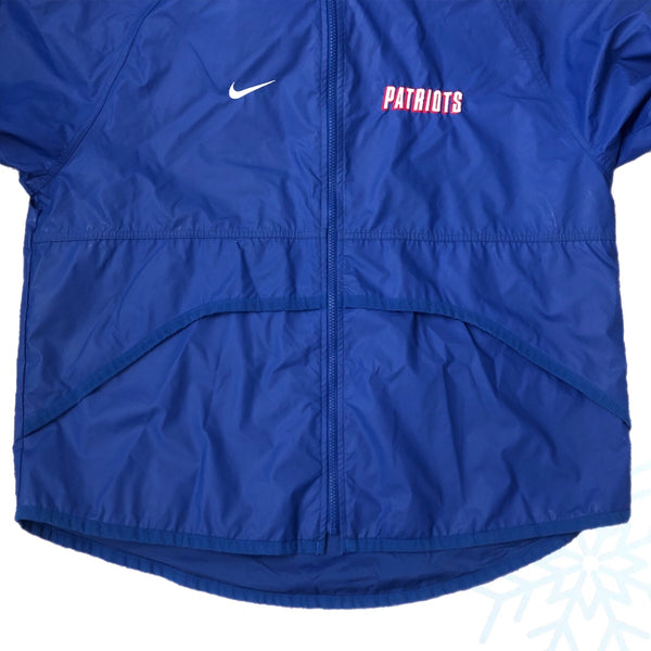 Vintage NFL New England Patriots Nike Windbreaker Double Hooded Rain Jacket (M)
