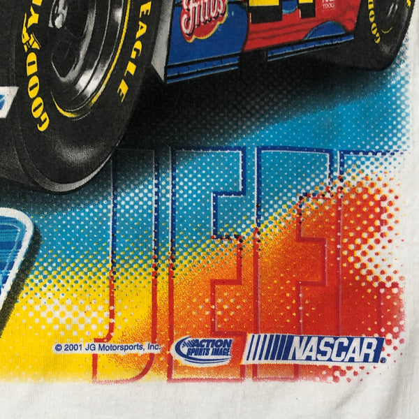 Vintage 2001 NASCAR Jeff Gordon "Primed and Ready" All Over Print T-Shirt (XL)