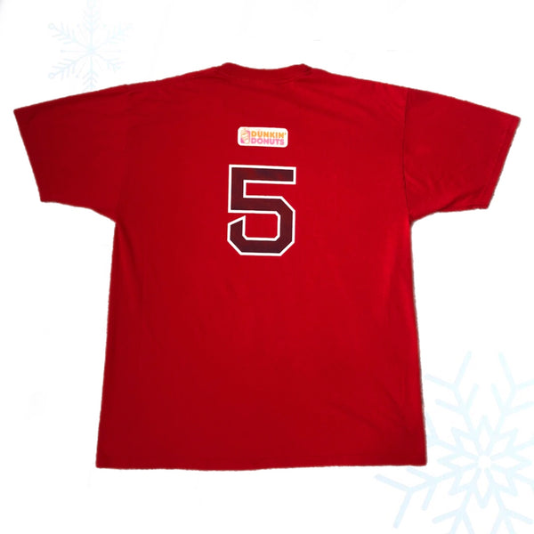 Vintage MLB Boston Red Sox Nomar Garciaparra Dunkin' Donuts Promo T-Shirt (XL)