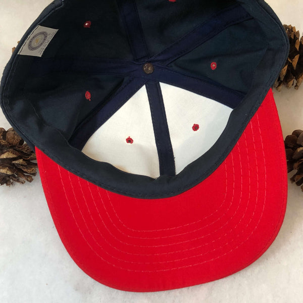 Vintage Navy Red Blank YoungAn Twill Snapback Hat