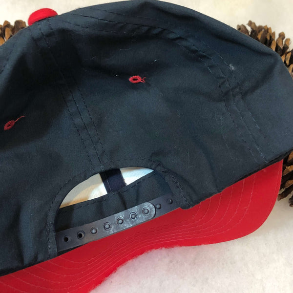 Vintage Navy Red Blank YoungAn Twill Snapback Hat