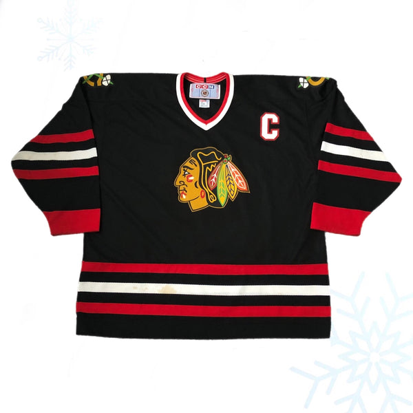 Vintage NHL Chicago Blackhawks Chris Chelios CCM Jersey (XXL)