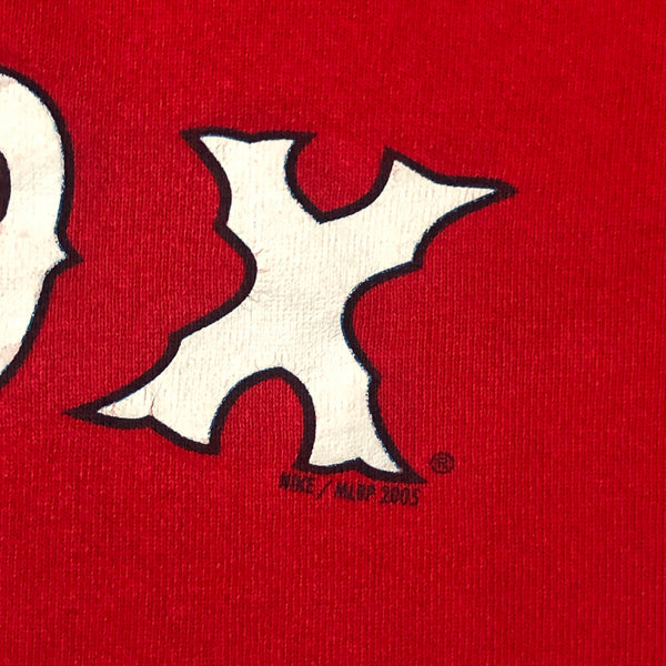 2005 MLB Boston Red Sox Nike y2k Hoodie Sweatshirt (L)