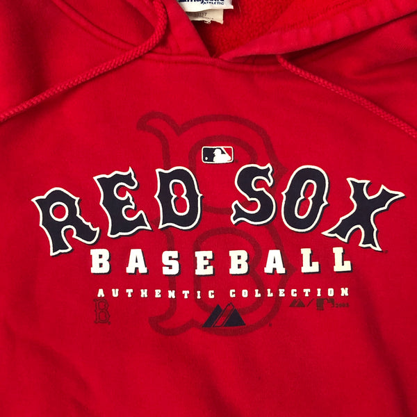 2005 MLB Boston Red Sox Majestic y2k Hoodie Sweatshirt (XL)