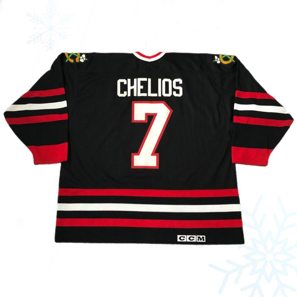Vintage NHL Chicago Blackhawks Chris Chelios CCM Jersey (XXL)