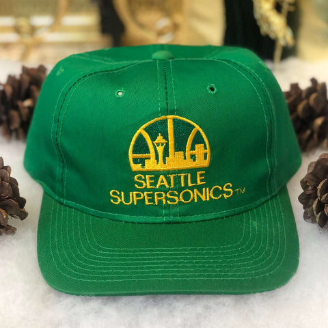 Vintage NBA Seattle Supersonics Drew Pearson Twill Snapback Hat