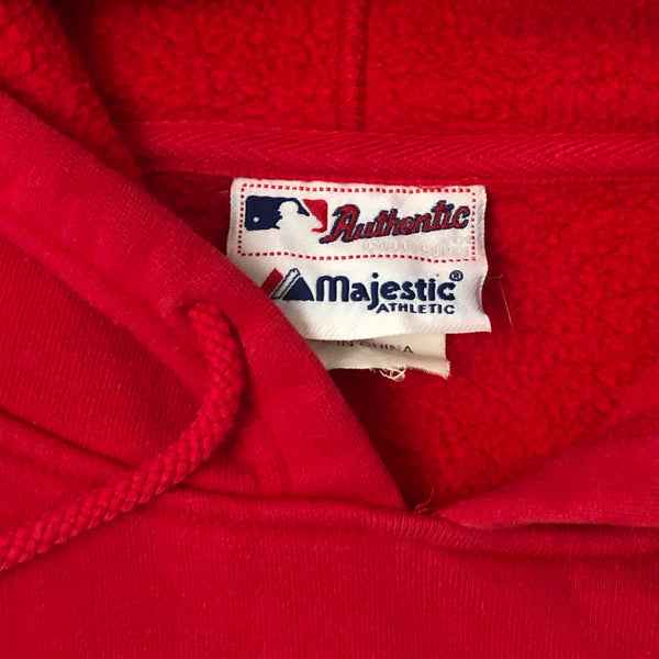 2005 MLB Boston Red Sox Majestic y2k Hoodie Sweatshirt (XL)