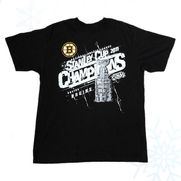 NHL Boston Bruins 2011 Stanley Cup Champions Reebok T-Shirt (XL)