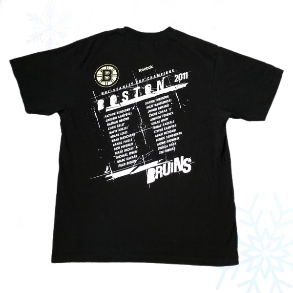 NHL Boston Bruins 2011 Stanley Cup Champions Reebok T-Shirt (XL)