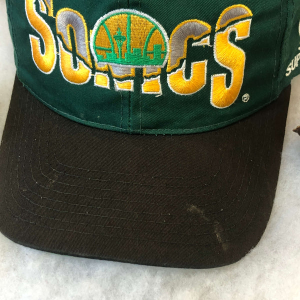 Vintage NBA Seattle Supersonics The G Cap Twill Snapback Hat