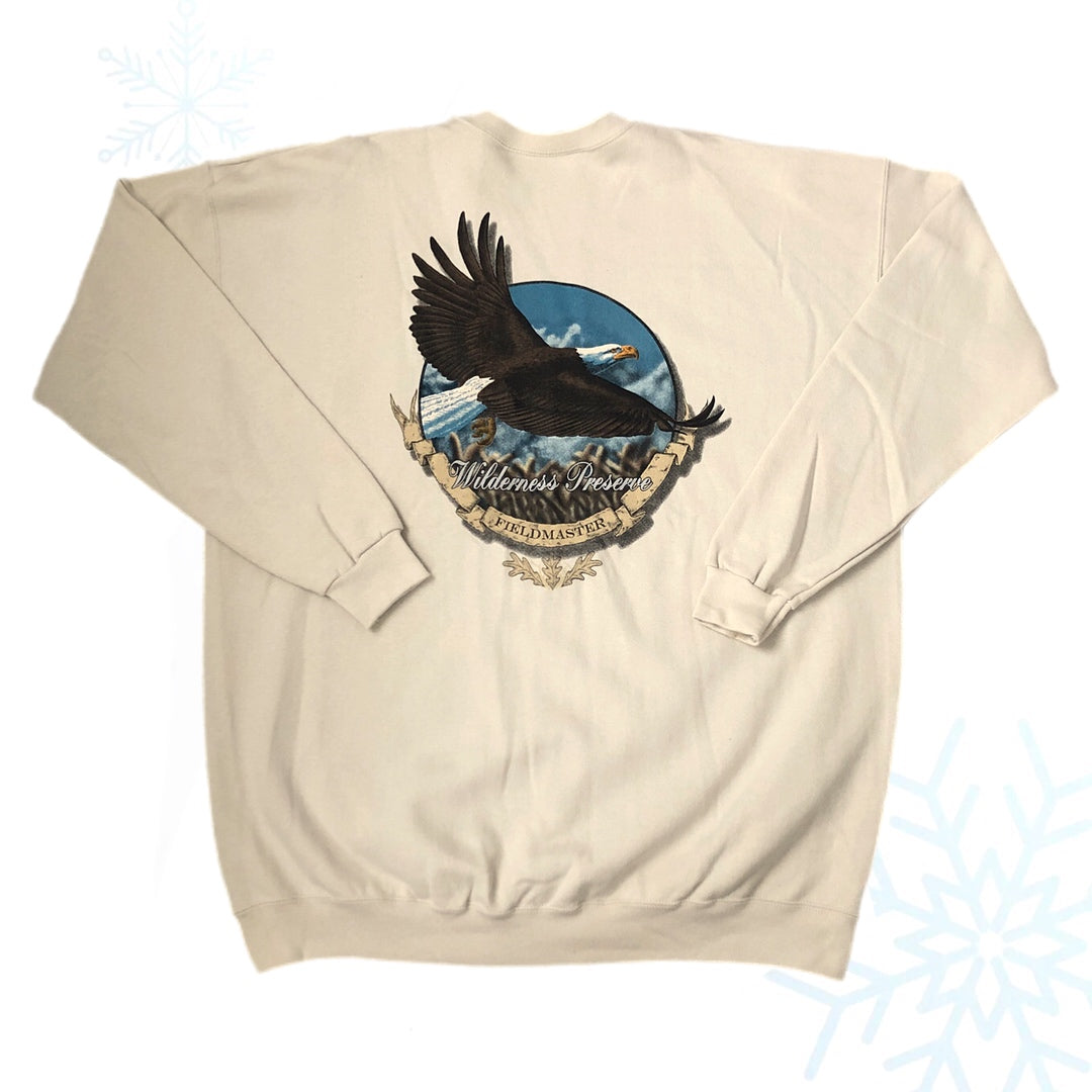 Vintage Fieldmaster Wilderness Preserve Bald Eagle Crewneck Sweatshirt (XXL)