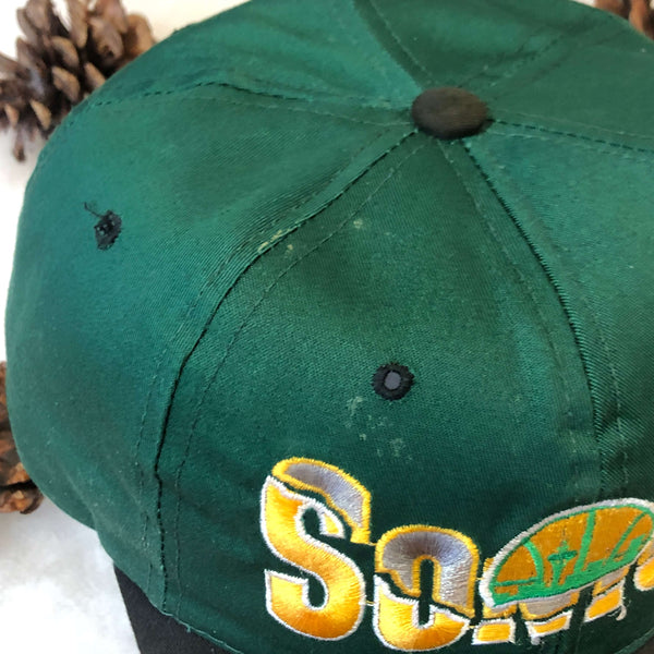 Vintage NBA Seattle Supersonics The G Cap Twill Snapback Hat