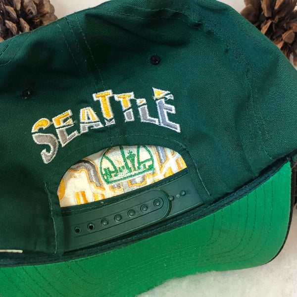 Vintage NBA Seattle Supersonics The G Cap Twill Snapback Hat