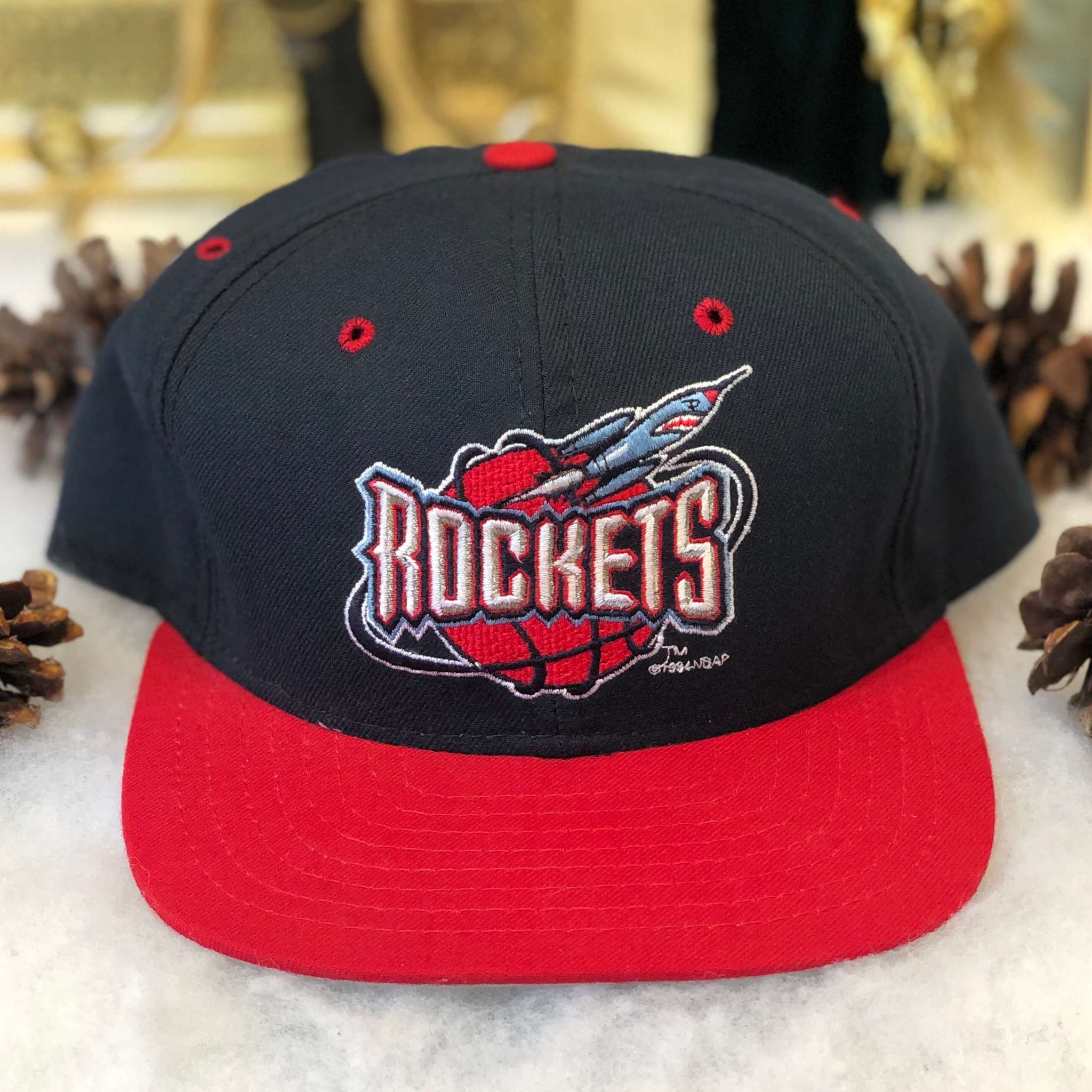 Vintage NBA Houston Rockets New Era Wool Snapback Hat