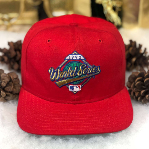 Vintage 1992 MLB World Series Toronto Blue Jays Atlanta Braves New Era Wool Snapback Hat