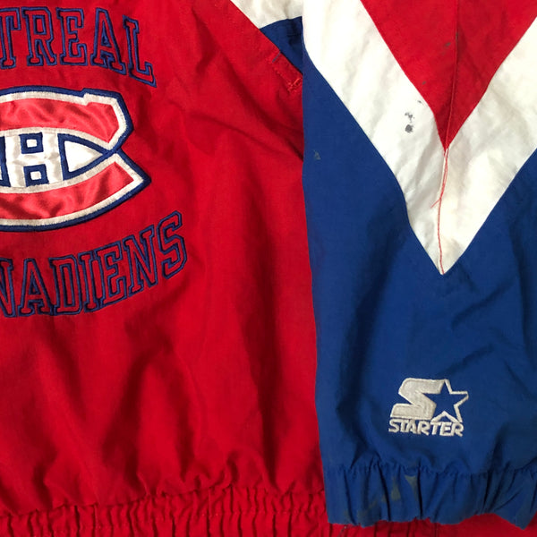 Vintage NHL Montreal Canadiens Starter Windbreaker Jacket (L)