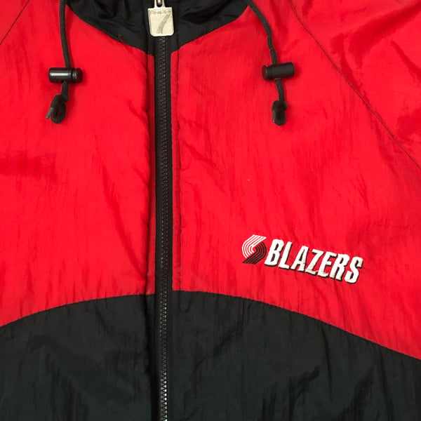 Vintage NBA Portland Trail Blazers Logo 7 Puffer Jacket (XL)