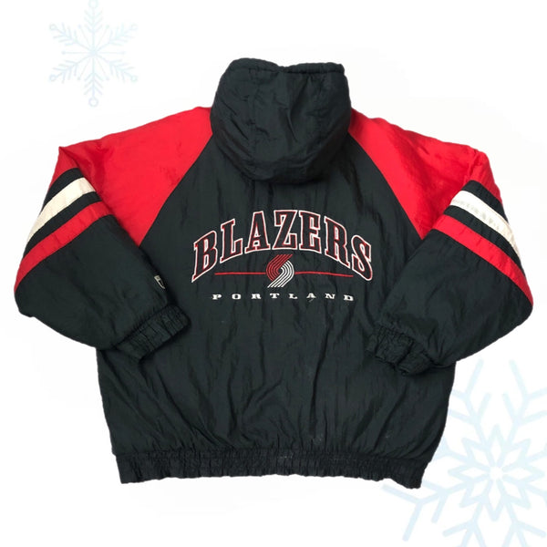 Vintage NBA Portland Trail Blazers Logo 7 Puffer Jacket (XL)