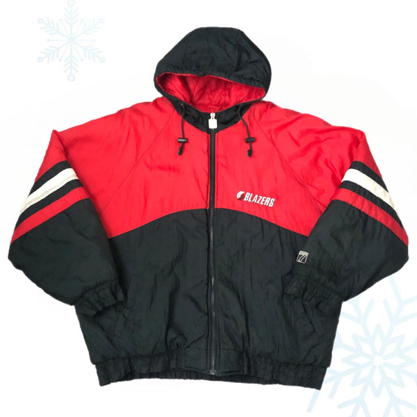 Vintage NBA Portland Trail Blazers Logo 7 Puffer Jacket (XL)