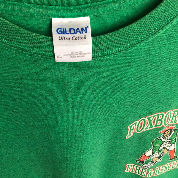 NFL New England Patriots Foxboro Fire & Rescue First Line Of Defense T-Shirt (XL)