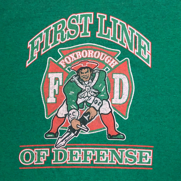 NFL New England Patriots Foxboro Fire & Rescue First Line Of Defense T-Shirt (XL)