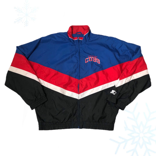 Vintage MLB Chicago Cubs Starter Windbreaker Jacket (L)