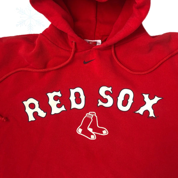 2005 MLB Boston Red Sox Nike y2k Hoodie Sweatshirt (L)