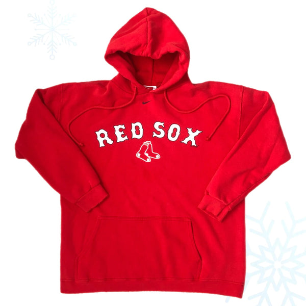 2005 MLB Boston Red Sox Nike y2k Hoodie Sweatshirt (L)