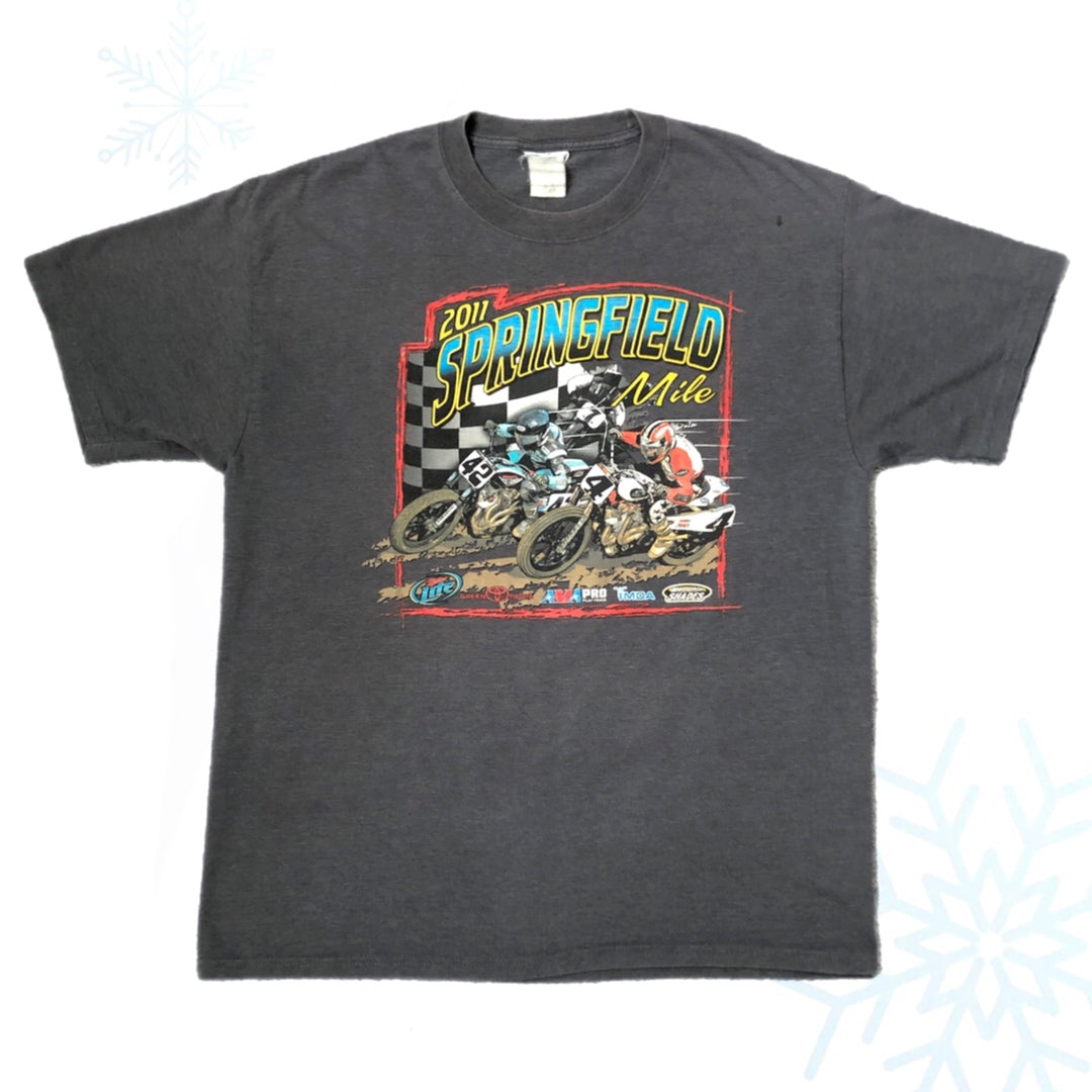 2011 Springfield Mile Motorcross Racing T-Shirt (L)