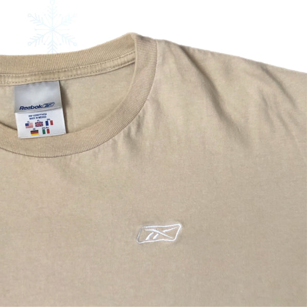 Vintage Reebok Beige T-Shirt (XL)