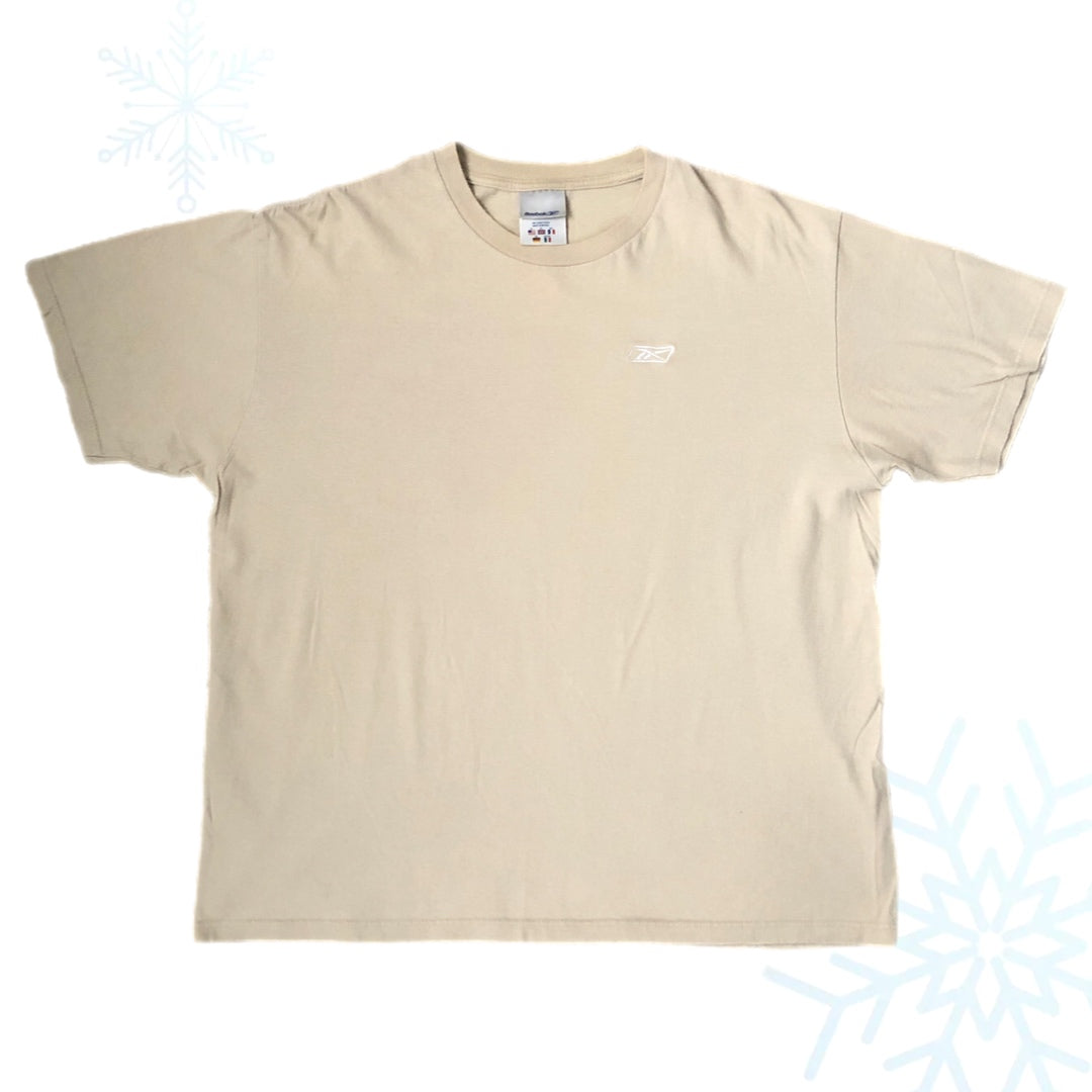 Vintage Reebok Beige T-Shirt (XL)