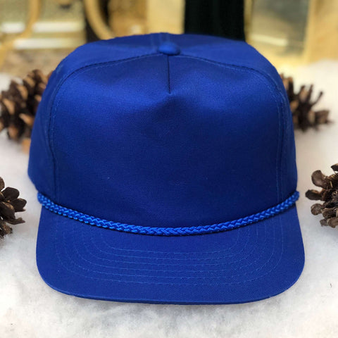 Vintage YoungAn Royal Blue Blank Twill Strapback Hat