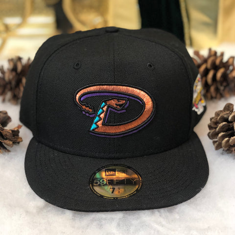MLB Arizona Diamondbacks New Era 2001 World Series Side Patch Wool Fitted Hat 7 5/8
