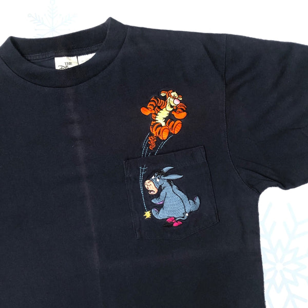 Vintage Disney Tigger Eeyore Winnie the Pooh Pocket T-Shirt (M)