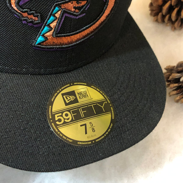 MLB Arizona Diamondbacks New Era 2001 World Series Side Patch Wool Fitted Hat 7 5/8