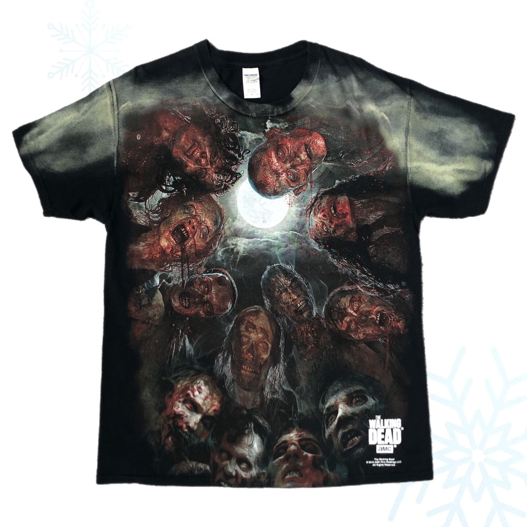 The Walking Dead 2015 AMC TV Show All Over Print T-Shirt (L)