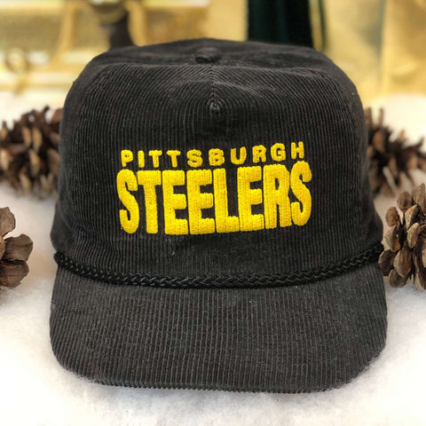 Vintage NFL Pittsburgh Steelers Corduroy Snapback Hat