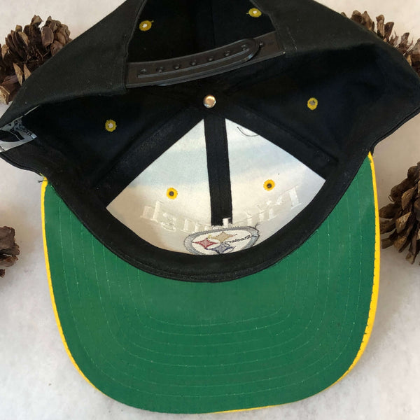 Vintage NFL Pittsburgh Steelers Eastport Bar Line Twill Snapback Hat