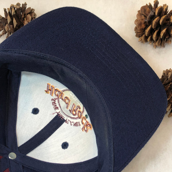 Vintage Hard Rock Cafe London Pinwheel Wool Snapback Hat