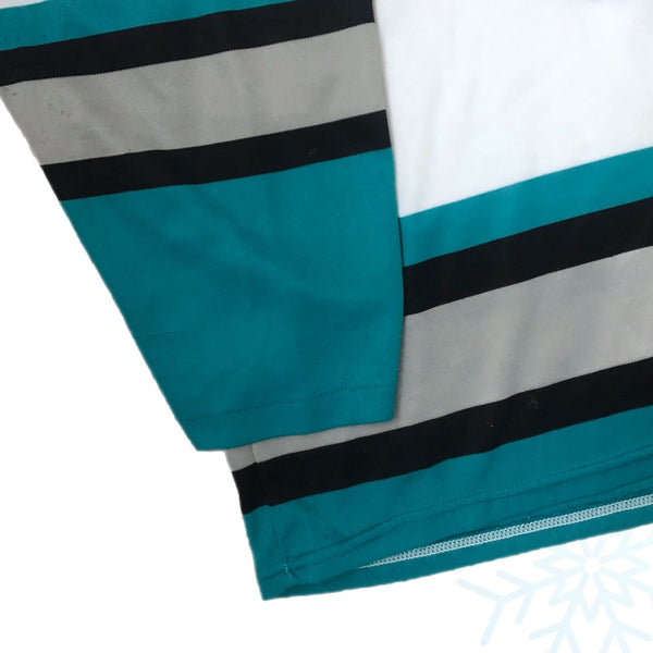 Vintage NHL San Jose Sharks CCM Maska Air Knit Jersey (XL)