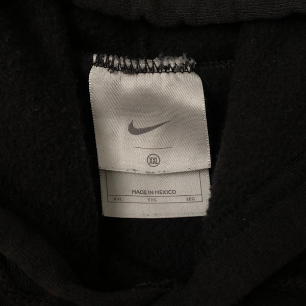 Vintage Nike Center Swoosh y2k Black Hoodie Sweatshirt (XXL)