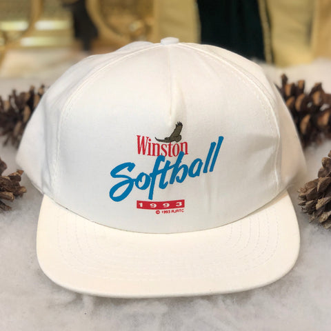 Vintage 1993 Winston Softball Twill Snapback Hat