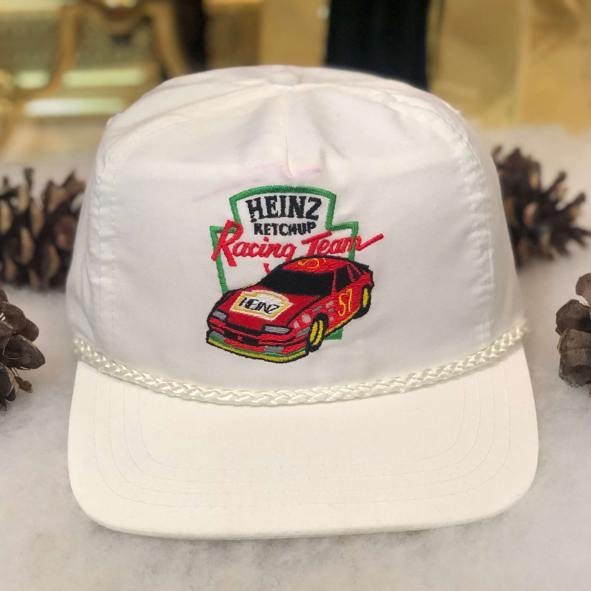 Vintage Heinz Ketchup Racing Team Strapback Hat