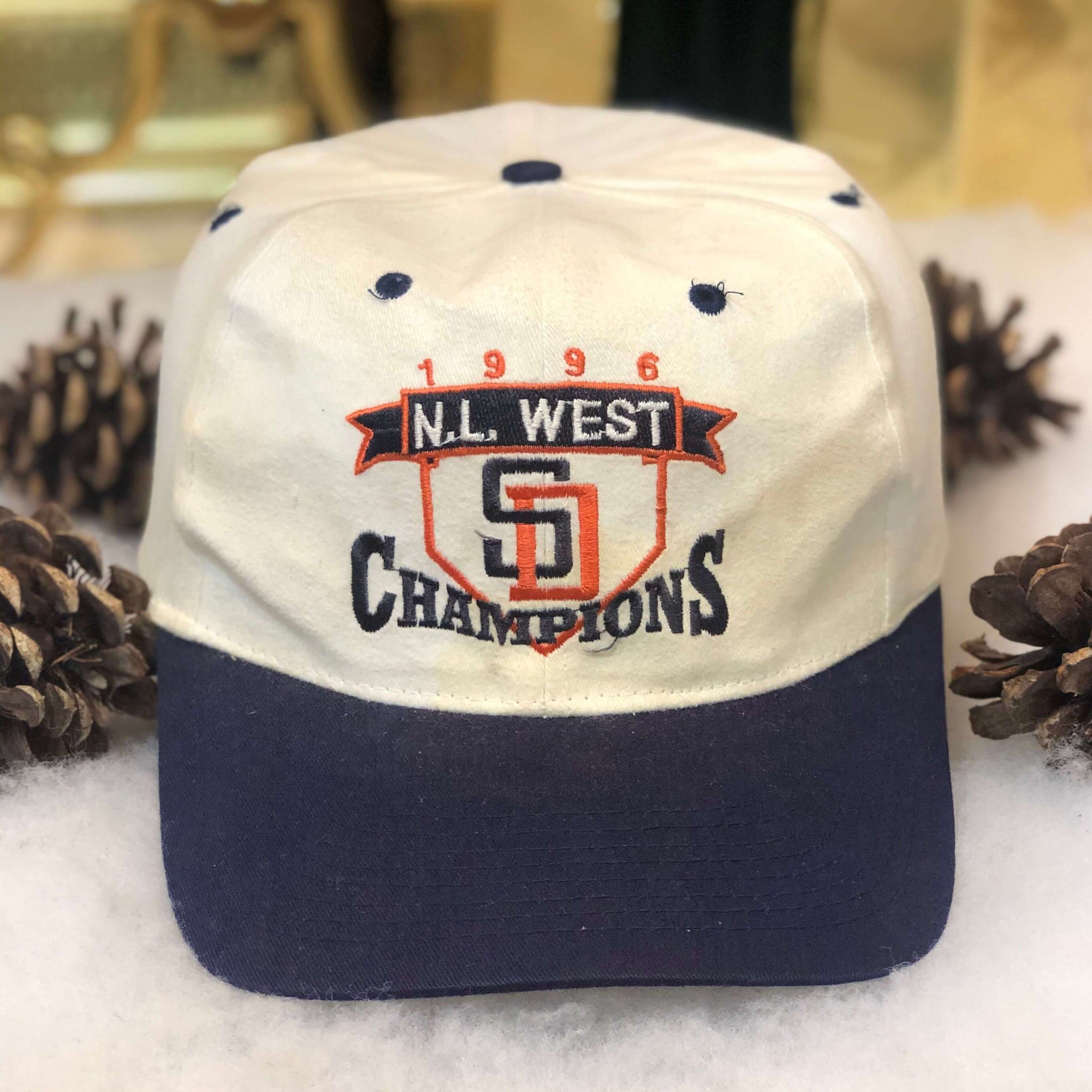 Vintage 1996 MLB San Diego Padres N.L. West Champions Snapback Hat