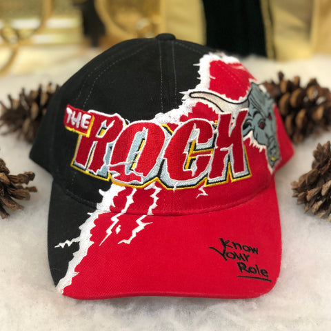 Vintage 1999 WWF The Rock Know Your Role Snapback Hat