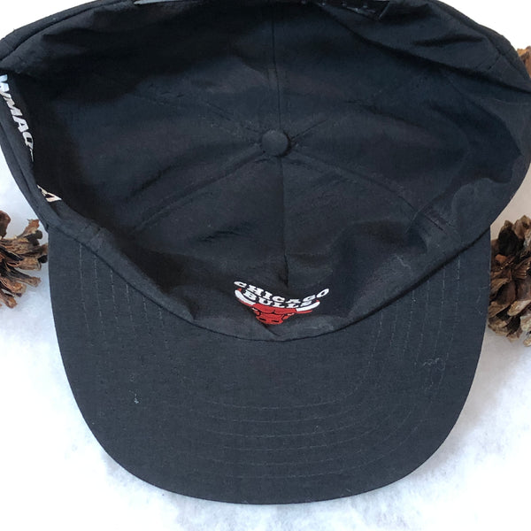 Vintage Deadstock NWOT NBA Chicago Bulls MLB Chicago White Sox WMAQ News 67 Promo Reversible Nylon Snapback Hat