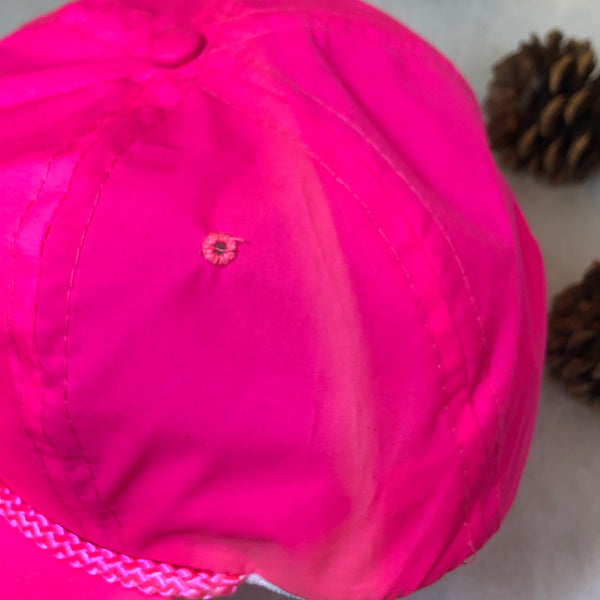 Vintage Blue Flamingo Nylon Snapback Hat