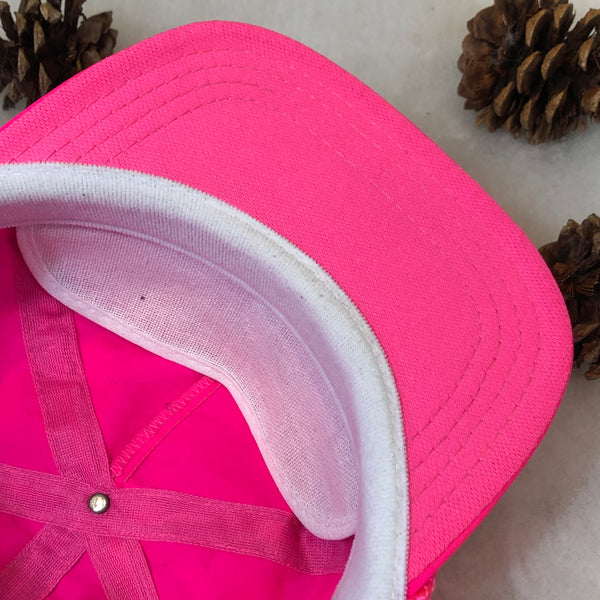 Vintage Blue Flamingo Nylon Snapback Hat
