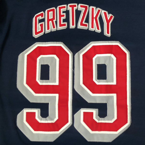 Vintage NHL New York Rangers Lady Liberty Wayne Gretzky Starter Jersey (M)