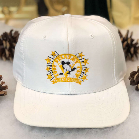 Vintage 1991 NHL Pittsburgh Penguins Stanley Cup Champions Universal Twill Snapback Hat
